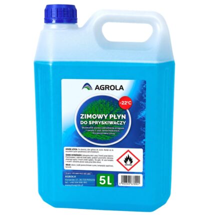 Zimowy płyn do spryskiwaczy −22°C 5 l (etanol) AGROLA