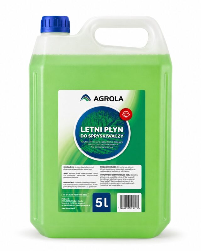 Płyn do spryskiwaczy letni 5 l z lejkiem